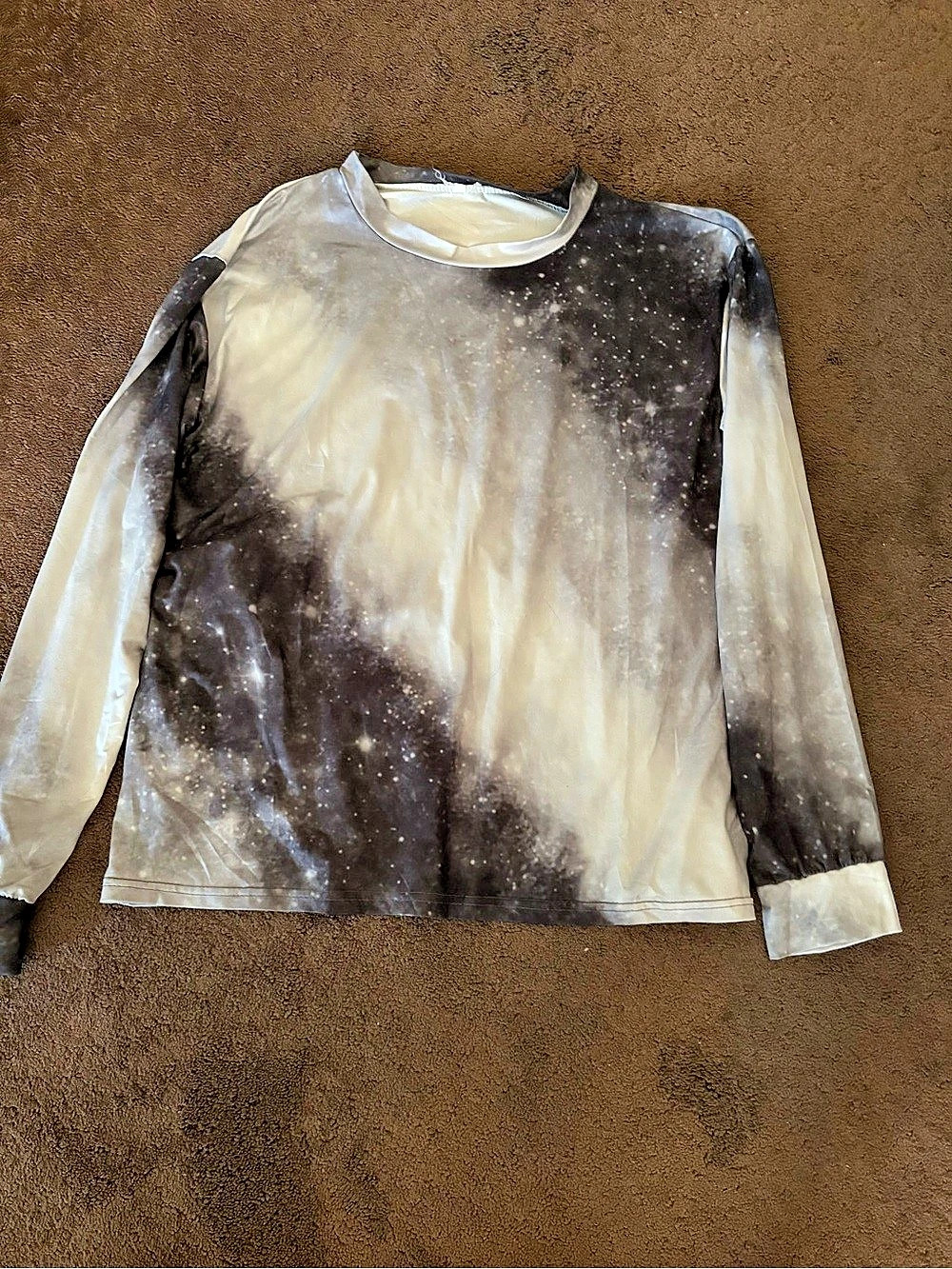 Galaxy Print Long Sleeve Tee